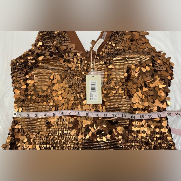 Ramy Brook Marley Copper Paillettes Dress - Picture 15 of 16